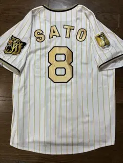 森下選手　Mサイズ　阪神タイガース　チャンピオンユニフォーム　レプリカ MIZUNO - 阪神タイガース 森下 ビジター 2023 チャンピオンエンブレム