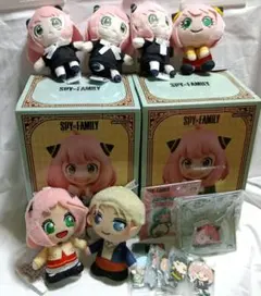 スパイファミリー　ぬーどるストッパーフィギュア　マスコット　キーホルダー　セット