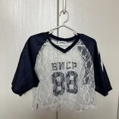 CIAOPANIC レース切り替え ラグランTシャツ ナンバリング