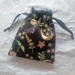 今回のみ特別価格　インド刺繍生地　ハンドメイド　巾着