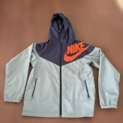 Nike ルーズフィットジャケット M グレー/ネイビー/オレンジ　145