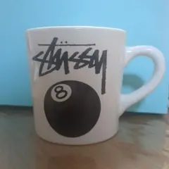 Stussy 8ボールデザイン マグカップ　コップ　陶器