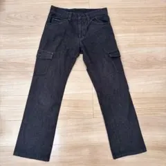 Calvin Klein ブラックデニム カーゴデニム パンツ