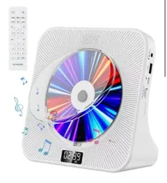 CDプレーヤー デスク Bluetooth受信/送信 HiFiスピーカー内蔵