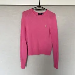 【最終値下げ】長袖ニット　ラルフローレン　ピンク