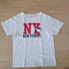 チャンピオン×スヌーピーTシャツ