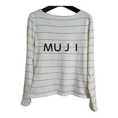 【良品計画】ボーダーカットソー Tシャツ 美品 M 無印良品 長袖