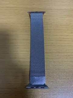 Apple watch 正規品 シルバー ステンレス ミラネーゼループ 45mm