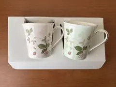 WEDGWOOD WILD STRAWBERRY マグカップ 2個セット