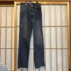 chico ダークブルーストレートデニム