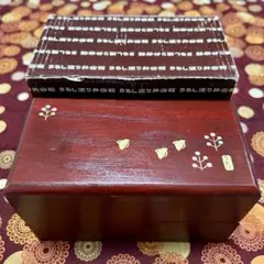 【ラスト1点/値下】漆器 天然木 ちどり うるし塗り弁当箱 ランチボックス 1点のサムネイル