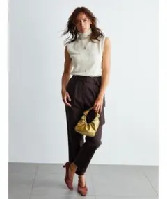 Mila Owen ウエストベルトデザインパンツ