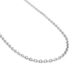 シルバー あずきチェーン ネックレス サージカルステンレス