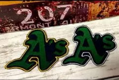 【2枚セット❣️】A's アスレチックス　アイロン　ワッペン