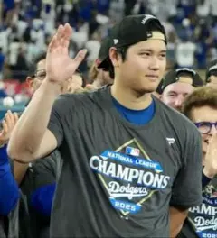 2025ドジャースリーグ優勝Tシャツ＆ワールドシリーズ優勝MVPタオル 大谷山本