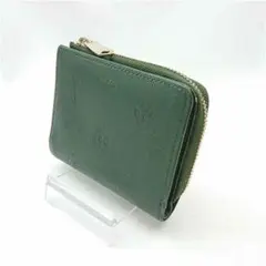 ポール・スミス Paul Smith グリーン系 レザー 二つ折り財布 メンズ