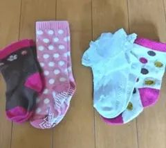 ★3月末まで★ベビーキッズ靴下 4足セット 2サイズ