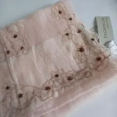 新品タグ付き】ハウスオブロータス 大判刺繍スパンコールストール