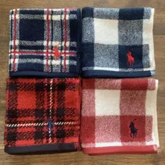 ラルフローレンハンドタオル 4枚セット Dセット