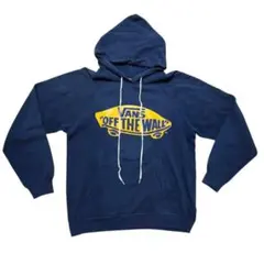 80s Hanes VANS パーカー　ネイビー　フーディー　ヴィンテージ　L