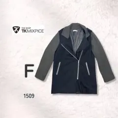 THE SHOP TK Y2K ライダース風 切替 ジップコート Fのサムネイル