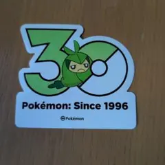 韓国 ポケモン 30周年 ロゴステッカー クルマユ