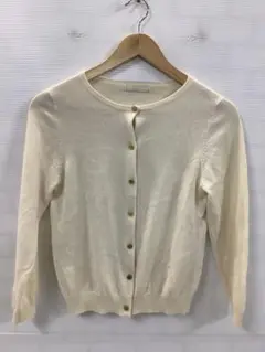 2.25◎A129◎エニィスィス◎トップス◎カーディガン◎アイボリー◎ウール混