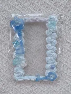 B8トレカケースデコホイップ硬質ケース水色ブルー