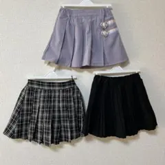 女の子　スカート３点セット