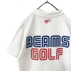 BEAMS GOLF ビームスゴルフ　両面ロゴ　ポロシャツ　メンズ　XS 半袖