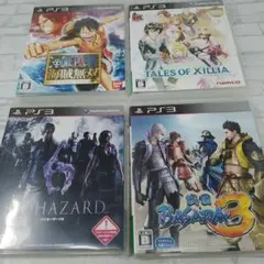 PS3 ソフト 4本セット ワンピース 戦国BASARA3 他