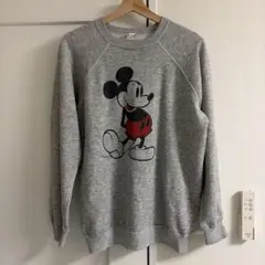 XL ヴィンテージ　ミッキーマウス　ラグラン　スウェット　ディズニー