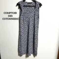 COMPTOIR DES COTONNIERS　ノースリーブワンピース　模様
