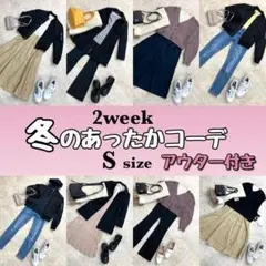 2週間 まとめ売り ビームス等 コーデセット 13枚 Sサイズ　冬 シンプル