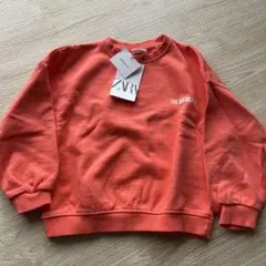 新品　ZARA オレンジ トレーナー