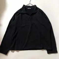 ELASTIC HIGH GAUGE SWEAT HALF ZIP 4 黒のサムネイル