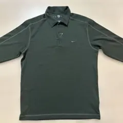 Nike 長袖ポロシャツ ダークグリーン