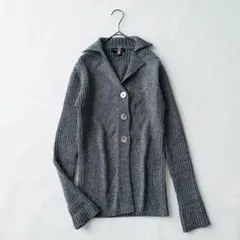 美品✨トゥモローランド コレクション リブカーディガン ウール グレー