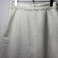 B:MING by BEAMS ツイードタイトスカート白L