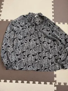 H&M ペイズリー柄 長袖ブラウス XSのサムネイル