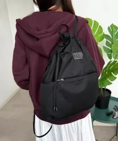 FREDRIK PACKERS ライトナップサック 超軽量 ブラック