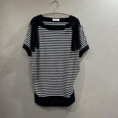 pierre cardin ボーダー　カットソー　シャツ　半袖　　Mサイズのサムネイル