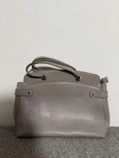 フルラ グレー ハンドバッグ 取り外し可能ストラップ付き