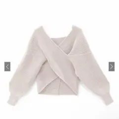 GRL カシュクールニットトップス［mb1515］