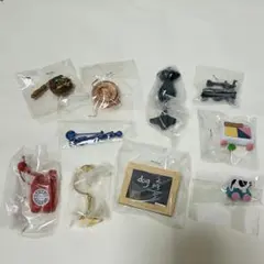 フェリシモ　プチインテリア　4セット　10点　ミニチュア　家具小物　ドールハウス