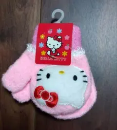 ☆新品未使用☆　ハローキティ　ベビー手袋　キッズ手袋　ピンク