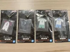 ＊新品＊ハイキュー 一番くじ　スクールアイコンボタン付きアクリルチャーム 4点