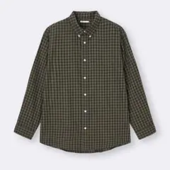 GU コットンチェックシャツ