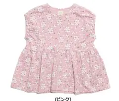 ラポシェビスキュイ　ベビー用チュニック　花柄　ピンク　90