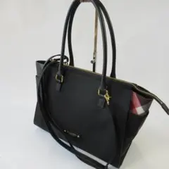 ブルーレーベルクレストブリッジ PVC2WAYトートバッグ / ショルダーバッグ